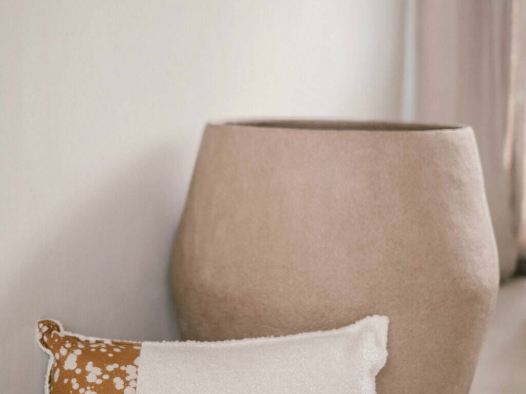 cushion cover 50x30 batik and boucle velvet